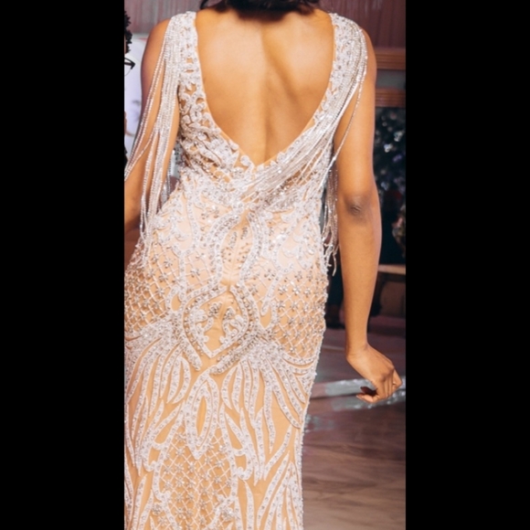 Customized Portia and Scarlett Couture Embellished Wedding Gown Dress PS21412C 8 - Picture 6 of 10